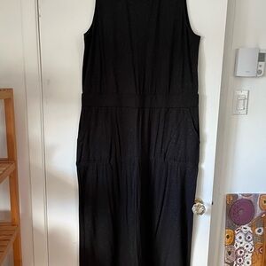 Smash + Tess shimmering Black Sleeveless Romper